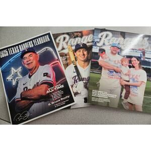 Texas Rangers Magazine 2025 1- Yearbook & 2 Magazines-3/27- 4/20 & 4/28- 6/1 NEW